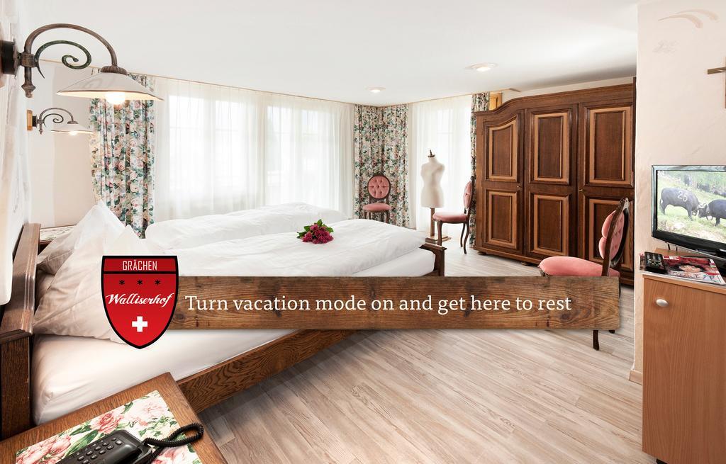 Hotel Walliserhof - The Dom Collection Grächen Rom bilde